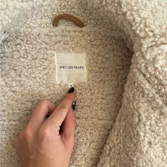 Sherpa Lined Suede Jacket - Picture 3 of 4